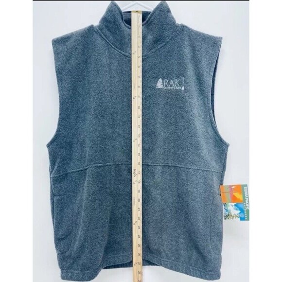 RAK Outfitters Sierra Pacific Jacket Sz S Men’s Outdoors Fleece Vest Grey - Picture 2 of 9